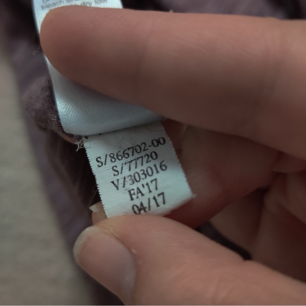 Athleta Avenues Blouson Dress Ruched Long Sleeve Beyond Soft Heathered violet - Picture 7 of 9